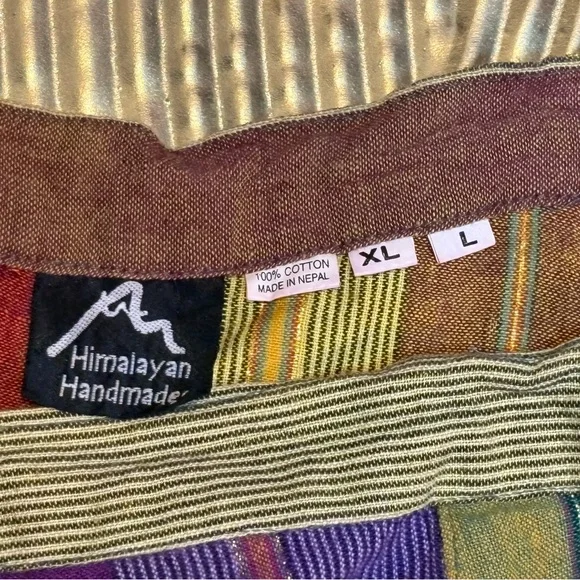 Wrapped Colorful Women's Skirt with Shimmery Gold Accents - Picture 6 of 6